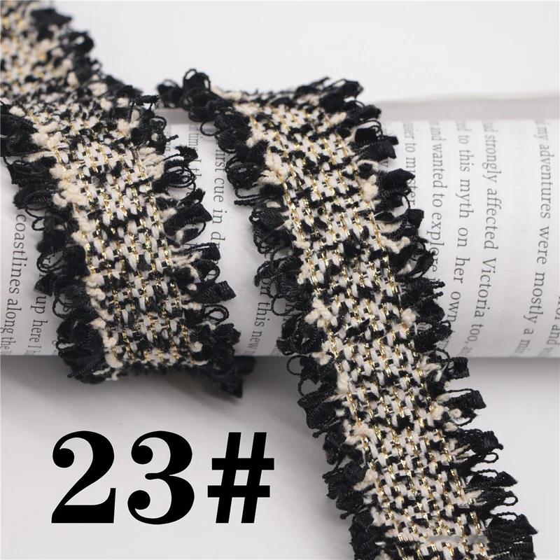 45 Yards Trim Vintage Embroidered Lace Sewing Lace Ribbon Fabric Handmade Costume Dress Sewing Trimmings Wedding Decoration