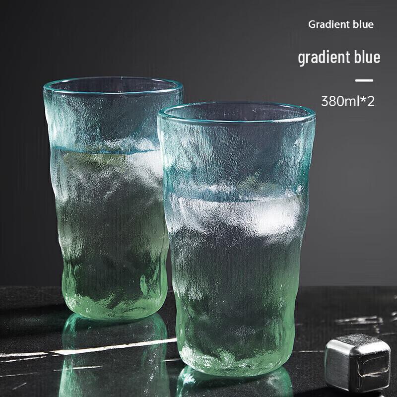 Cuidahuang Glacier Pattern Glass Drinkware Set