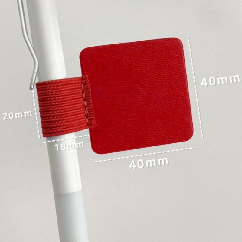 3Pcs Portable Self-Adhesive PU Leather Pen Clip Pencil Elastic Loop Cover Ring for Diary Planner Clip for IPhone Pencil Holder