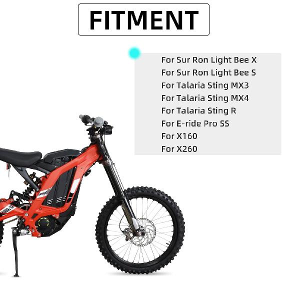 Front Number Plate For Ebike,8.78″*6.69″ Plate Replacement For Ridstar Q20/Tutti Soleil 01/Surron Light Bee/Talaria Sting MX3 MX4 MX5/E Ride