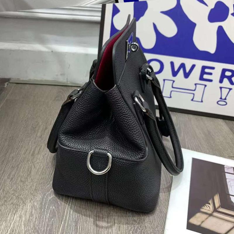 Женская сумка New Toolbox Milk Box Bag Симпатичная кожаная сумка с верхним слоем из телячьей кожи Togo length 20 x base width 15 x height 23cm