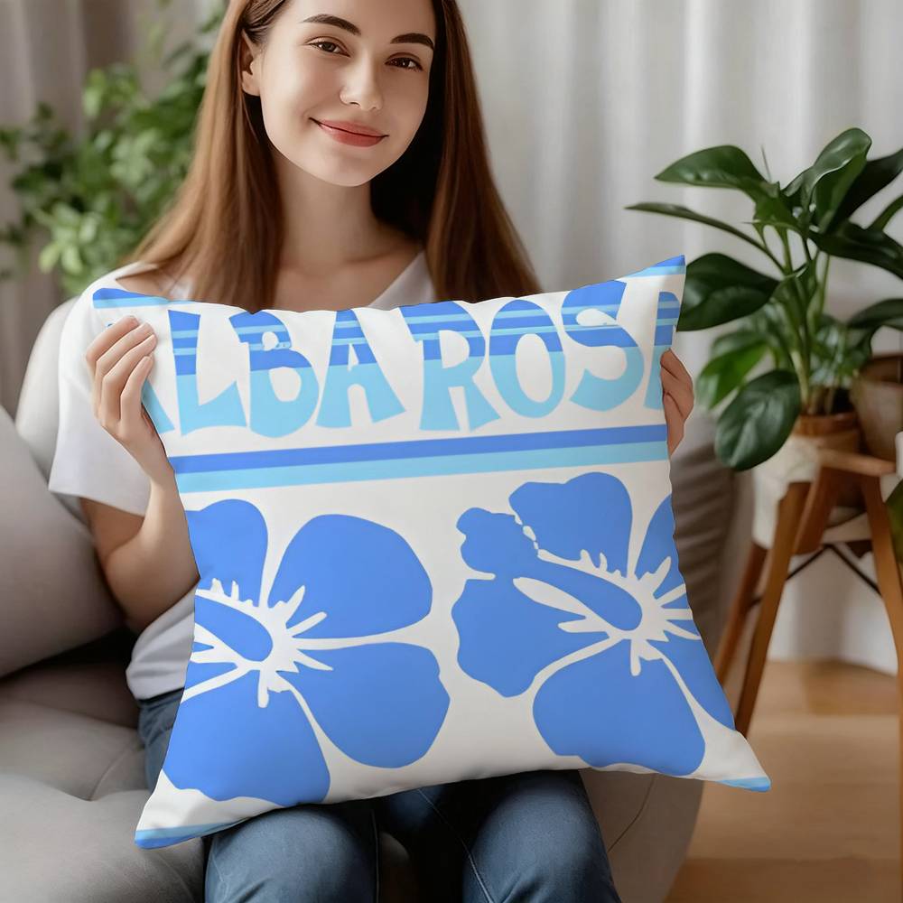 Модная наволочка A-ALBA R-ROSA из плюшевой ткани, мягкая наволочка, двусторонняя печать, чехол для подушки, домашние подарки 12x12Inch