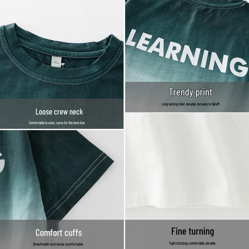 Moonkids Boys' Gradient Short Sleeve T-Shirt
