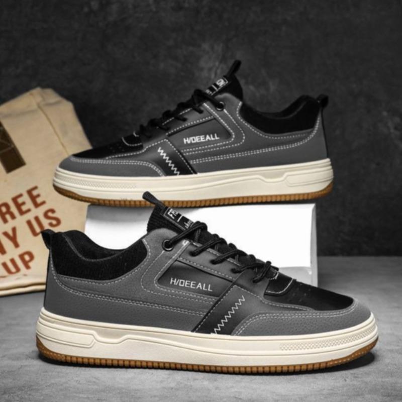 Fashion 2025 Spring New Men's Breathable Thick Soled Board Shoes Fashionable Casual Soft Soled Comfortable and Lightweight Sports Shoes