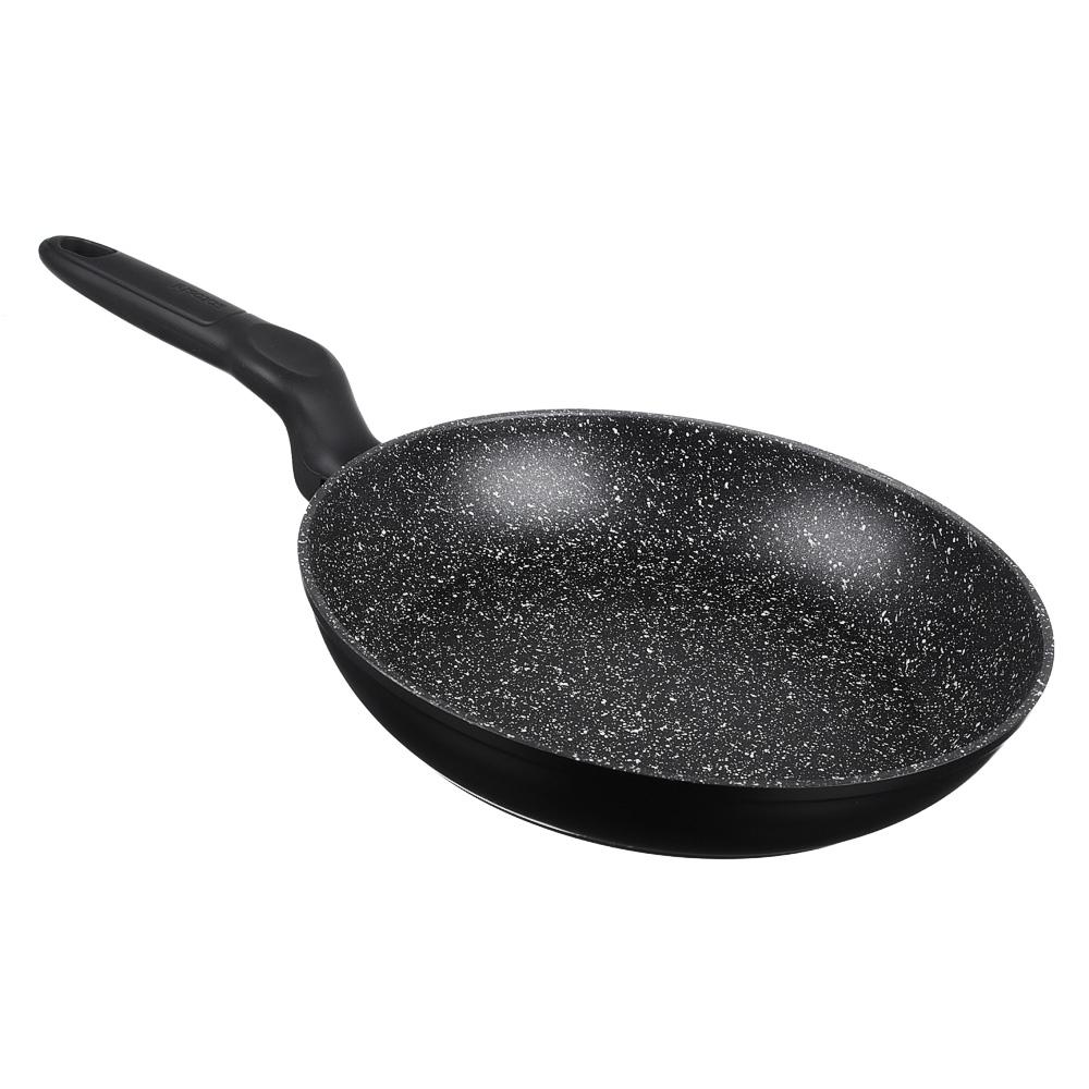 

Сковорода без крышки Satoshi Stone Cast Deep D24cm Мрамор Индукционная 846-444