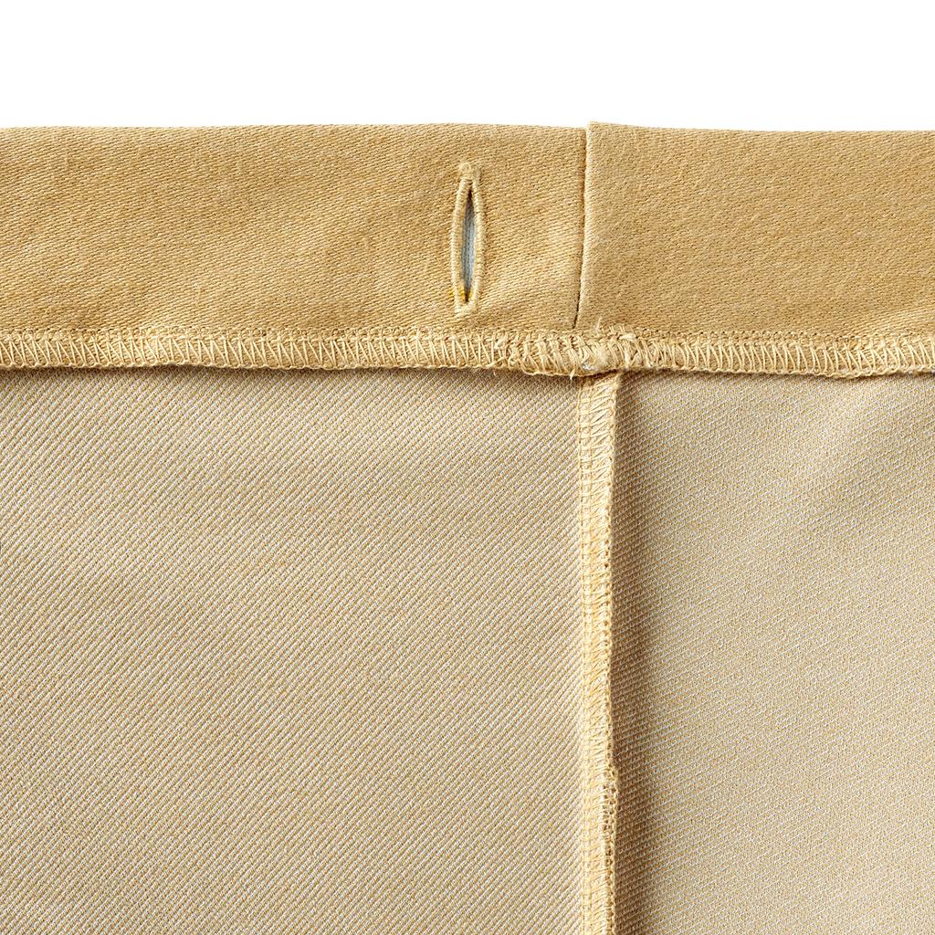 MIKI HOUSE Stretch Denim Pants, Solid Color, 80cm, Beige, for Boys and Girls, Size 10-3262-578