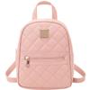 Diamond Lattice Embroidered Small Backpack Korean Small Schoolbag Women's Backpack