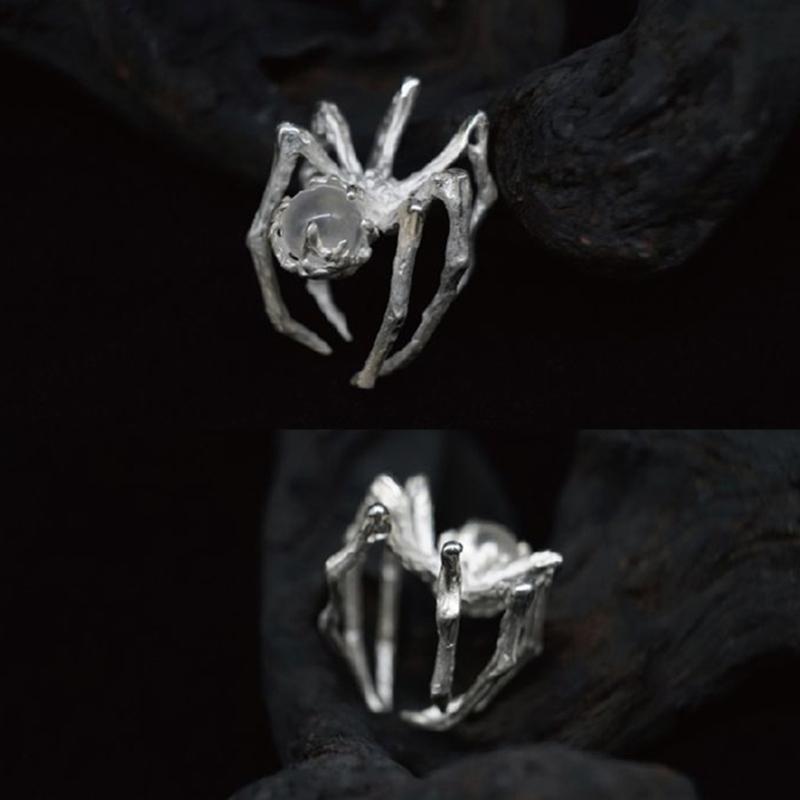 Pack of 2 Finger Rings Adjustable Rings Women Opening Rings Spiders Shaped Finger Rings Jewelry Gift for Women Girls