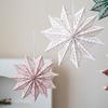 Schneeflocken-Ornament Knitterfestes Papierdesign Saisonale Feier Fensterdekoration Weihnachtsbaumschmuck