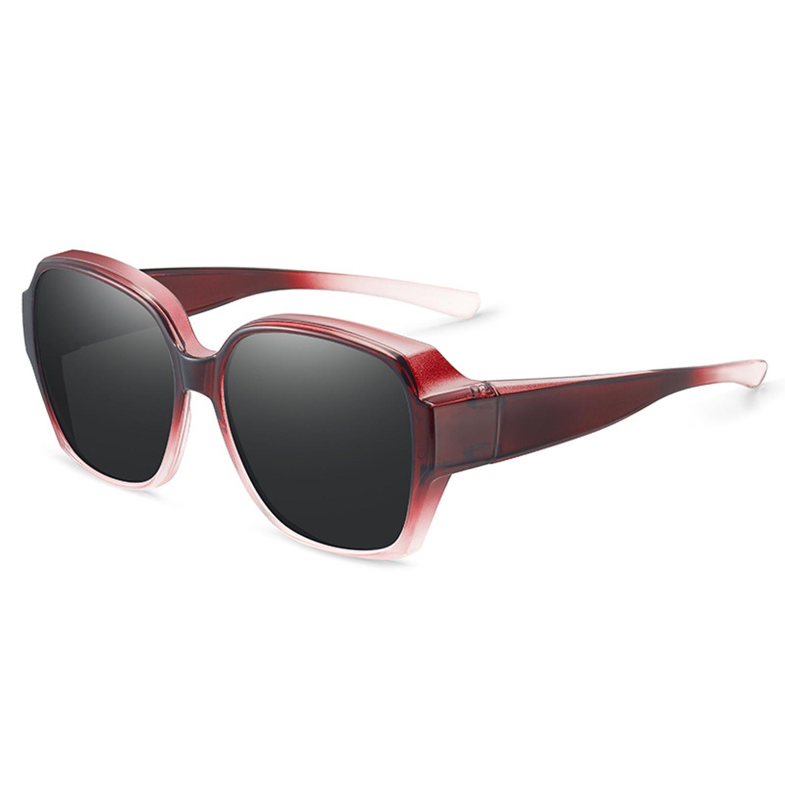 Women s Fit-Over Sunglasses For Myopia — Polarized, - Driving Shades One Size красный