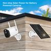 5W Solar Panel for Security Camera Solar Panel Charger IP65 Waterproof Solar Charger with 360°Adjustable Mounting 9.1ft Micro US