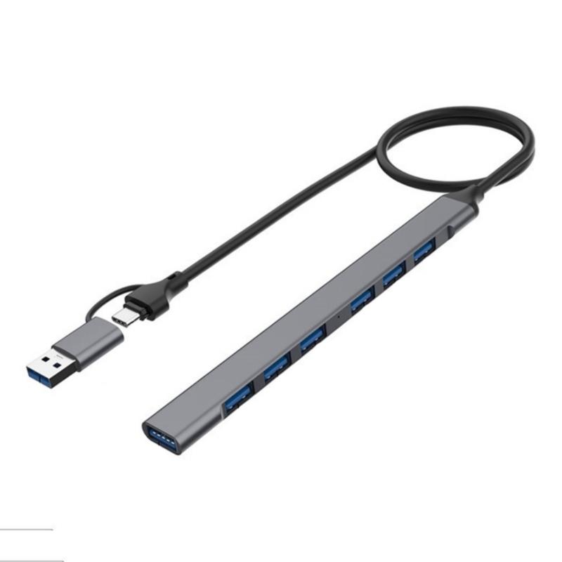 USB 4/7 In 1 USB C USB C To USB2.0+USB3.0 Adapter USB Extender Docking Station for PC Keyboards Accessories