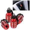 Dust Covers Aluminum Zinc Zinc Alloy Colorful Tyre Rim Stem Cover Nipple Caps Tire Valve Caps Auto Wheel Cap