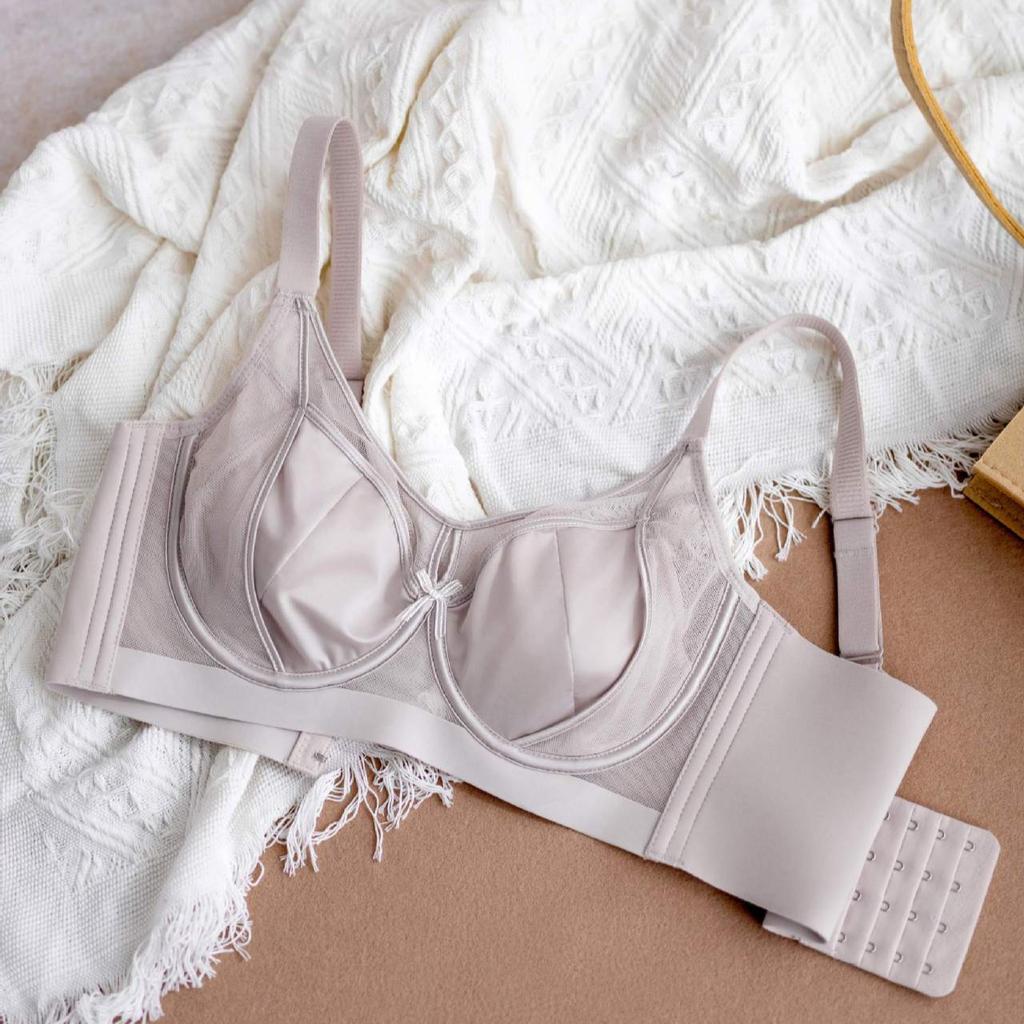 Thin Rabbit Ear Push-up Cup Bra for Large Breasts