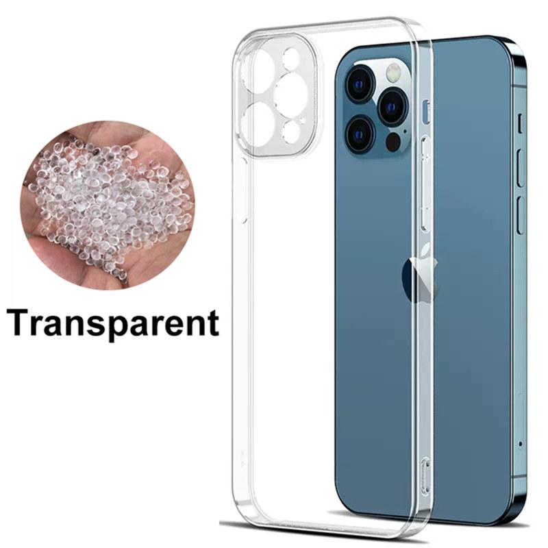 Luxuxy Plating Transparent Case For iPhone 15 14 13 12 11 Pro Max Shockproof Soft Silicagel Cover X XR XS 8 7 6 Plus SE Accessories