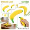 Sponge Banana Pressure Ball PU Slow  Simulation Fruit And Vegetable Early Education Toy Venting Banana Stress Relief Toy