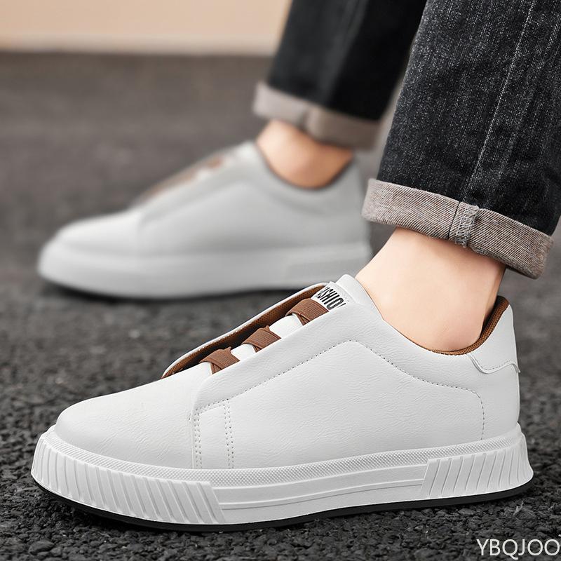 Fashion Trendy Shallow Mouth Men's Shoes 2025 Spring New Casual Personalized Men's Thick Soled Vulcanized Shoes Zapatos Hombre Sneakers