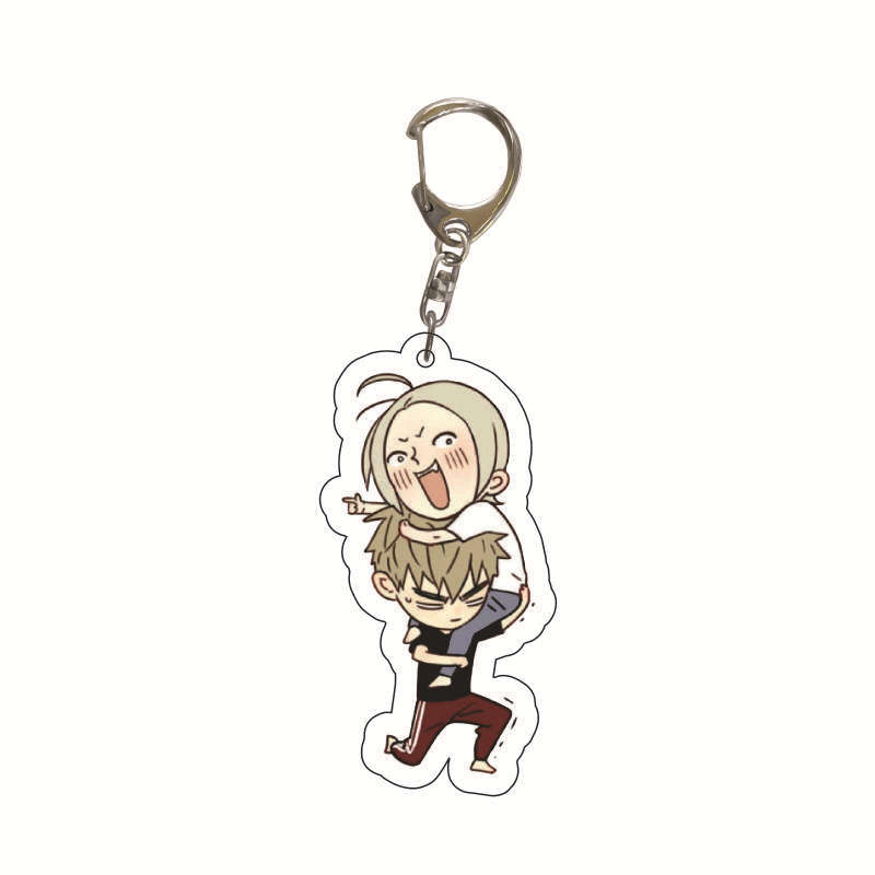 6CM Anime 19 Days Keychain Mo Guanshan Old Xian He Tian Jian Yi Manga Youth Acrylic Pendant Figure Key Chain For Children Gifts