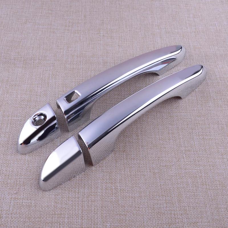 8Pcs/Set Door Handle Cover Trim Decor Fit for Hyundai Tucson 2021 2020 2019 2018 2017 2016 Chrome Plastic