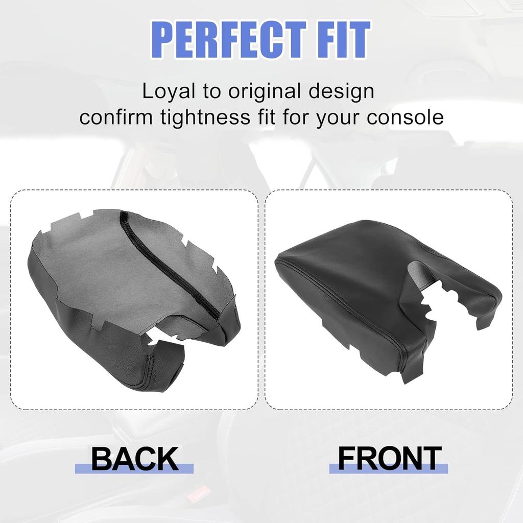 Unifizz Car Center Console Cover Armrest Seat Box Cover Protector Replacement Microfiber Leather for Acura TL 2009 2010 2011 2012 2013 2014 Arm Rest