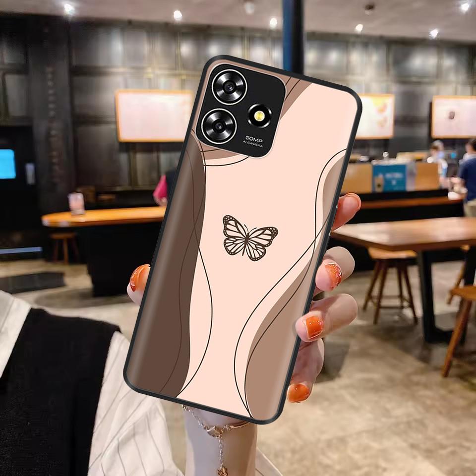 For ZTE Blade A73 4G Phone Case Lovely Silicone Back Cover For ZTE Blade A73 4G A 73 Cases Liquid Silicon Anti Drop Funda Coque