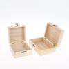 1/3Pcs Rustic Vintage Style Wooden Storage Box With Hinged Lid Keepsake Box Organizer For Trinket Home Decor Crafts Art Hobbies