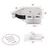 2 Sets Snap Lock Automatic Spring Cold Rolled Steel + Nylon