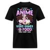 Süßes Anime Gamer Girl T-Shirt Lustiges Kawaii Geschenk Videospiele Essen Retro T-Shirt
