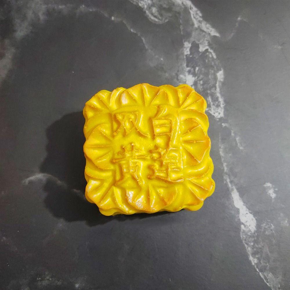 PU Simulation Moon Cake Soft Mid Autumn Window Food Decoration Creative Moon Cake Mode  for Home