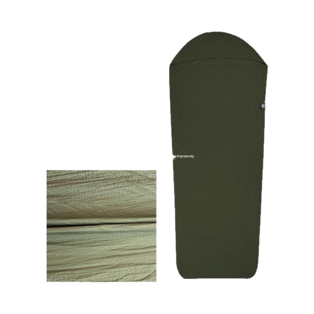 Lightweight Summer Outdoor Sleeping Bag Liner - Portable, Thin, Stain-Proof, White, Duck Down-Free.