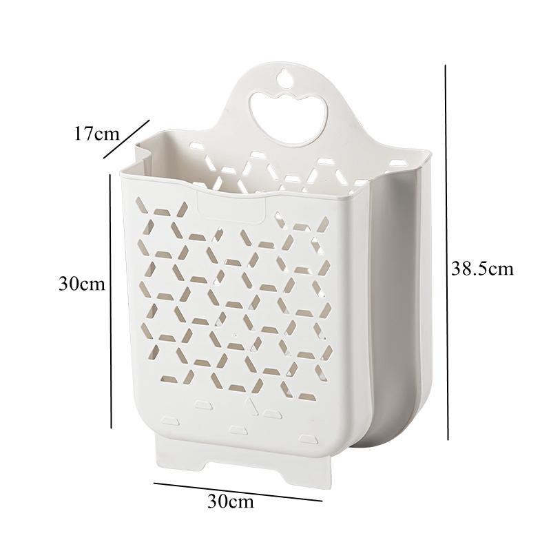 Coș de rufe pliabil portabil din plastic pentru casă, baie goală, montat pe perete, haine murdare, coș de depozitare jucării, accesoriu organizator