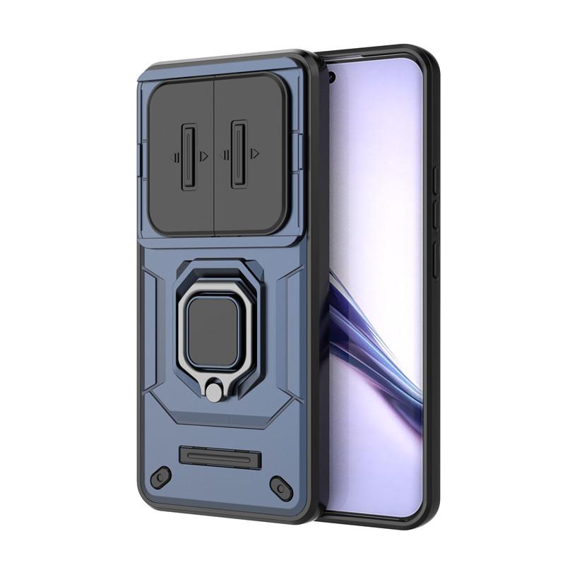 

For Realme 13 Pro Plus Case Realme 13 Pro Plus Cover Slide Camera Protector Bumper Ring Holder Phone Case On Realme 13 Funda For Realme 13ProPlus синий