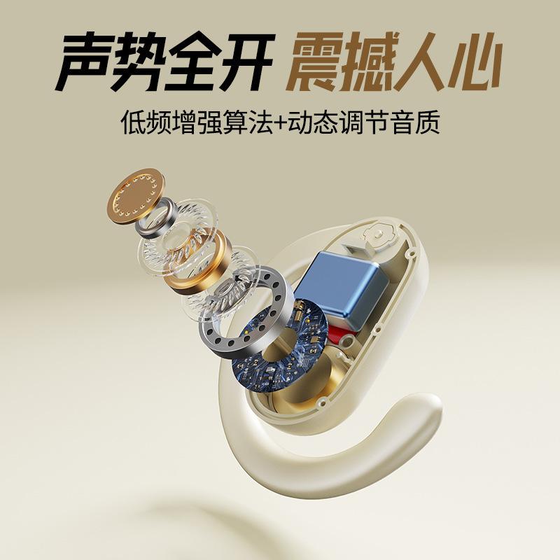 Hanging ear new high-quality sports bluetooth headset comfortable to wear long battery life digital display private mold