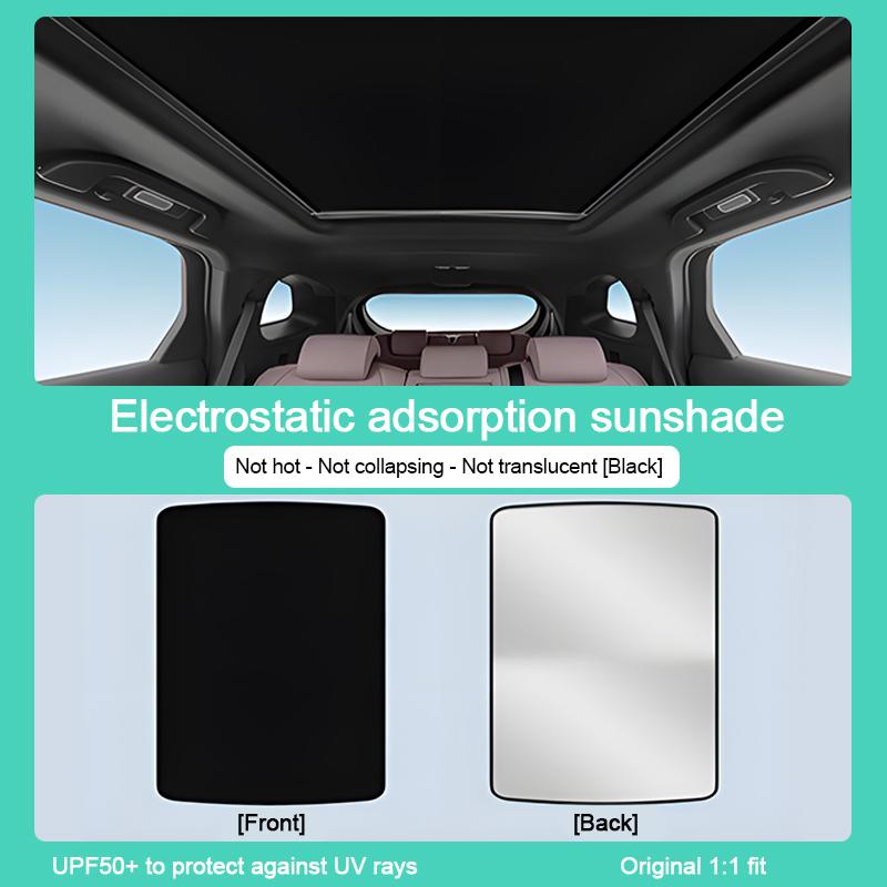 For BYD Atto 3 Accessories 2024 2025 SC2E Yuan Plus Roof Car Shades Electrostatic Adsorption Skylight Camping Shading