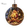 Sfere di Plastica Antirottura Ornamento Storia di Natale Luminoso, Mini Scena Festiva nella Sfera, Decorazioni Luminose Regalo Sfera Trasparente da Appendere all'Albero di Natale