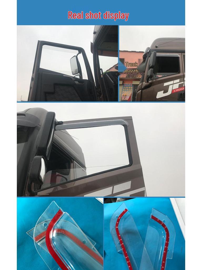 JH6 Transparent Original Rain & Sun Visor for One-Piece Trucks