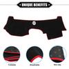 Dashboard Cover Protector Mat for Cadillac CTS 2004-2009 Polyester Black Red New