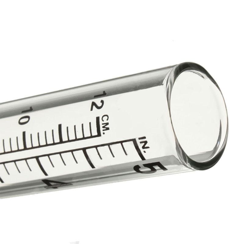 Pro 5'' Capacity Glass Rain Gauge Replacement Tube Outdoor Home Garden Yard Pro 5'' Capacity Glass Rain Gauge Replacement Tube Outdoor Home Garden Yard