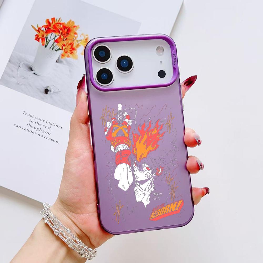 Anime R-Reborn Phone Case For iPhone 17 16 15 14 13 12 11 Pro Max Air Matte Laser Aurora Shockproof Funda