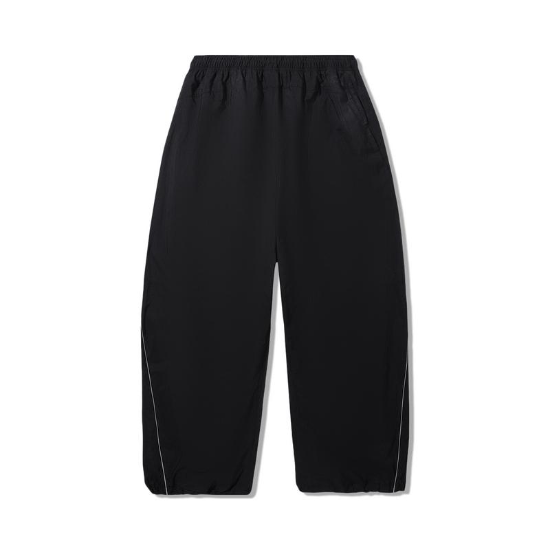 Li Ning Retro Sports Series Loose Casual Long Pants Men Bottoms Black AYKVB83-2