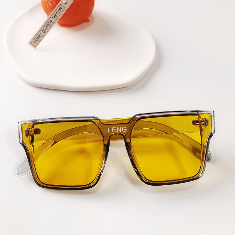 Vintage Square Kids Sunglasses Children Boys Girls Fashion Oversized Sun Glasses Luxury Brand Design UV400 Shades Eyeglasses
