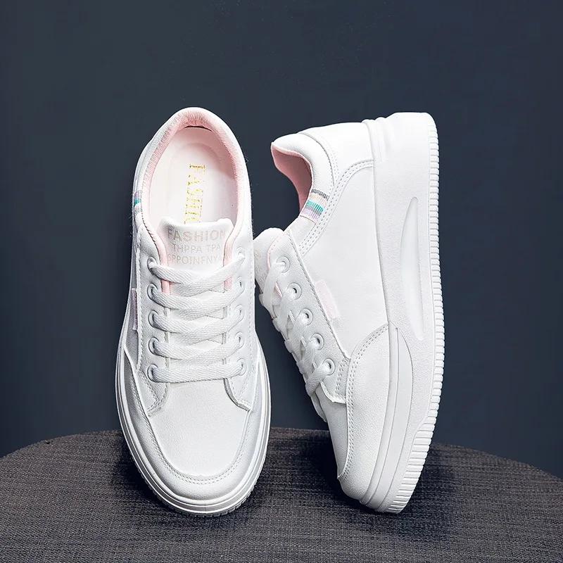 Casual Female White Sneakers Versatile Female Sports Shoes Platform Womens Casual Shoes Comfortable Fashi Zapatillas De Mujer