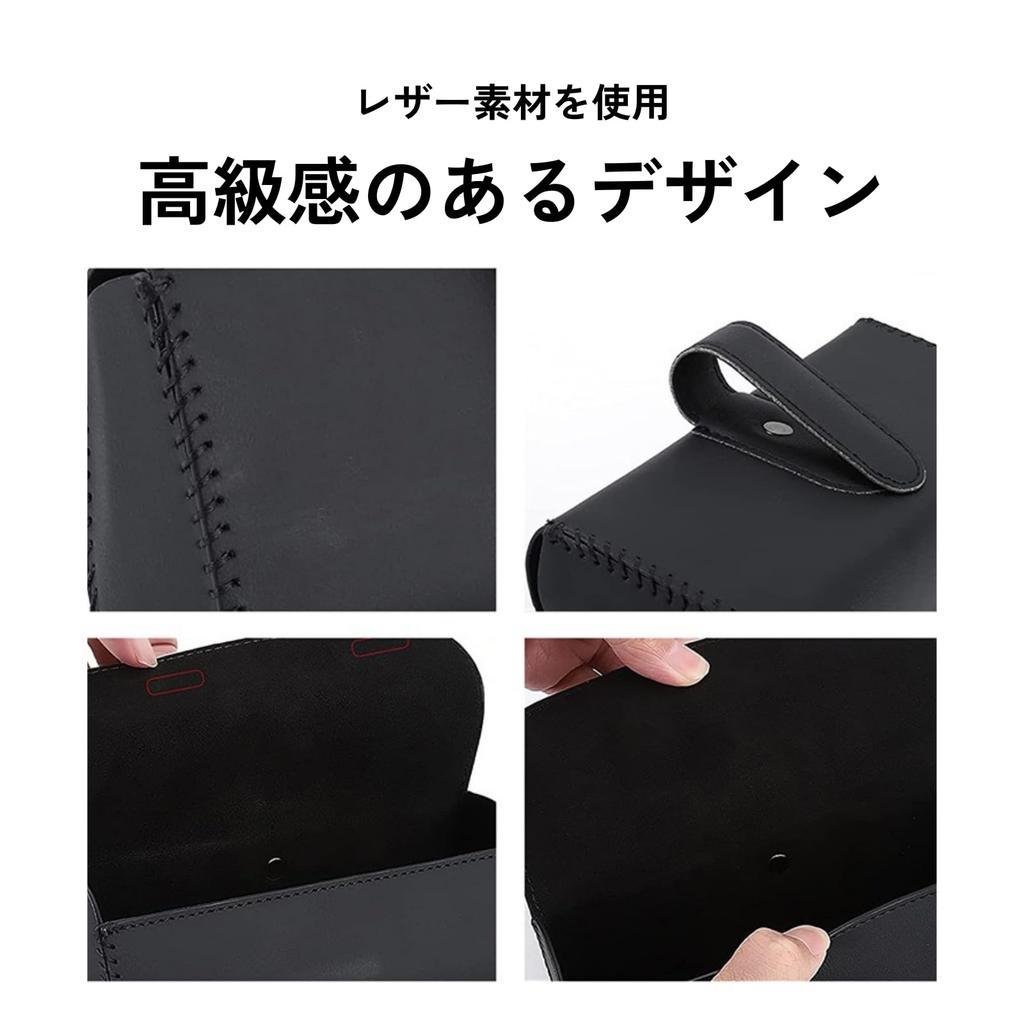 DIZLAS Car Glasses Holder, Sunglasses, Eyeglass Holder, Case, Universal Use, Car Sun Visor, Storage, Easy Installation, Magnetic (Gray), Gray