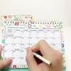 2026-2027 Floraler Schreibtischkalender Spiralbindung Januar bis Juni 18 Monate Monatsplaner Heim Büro