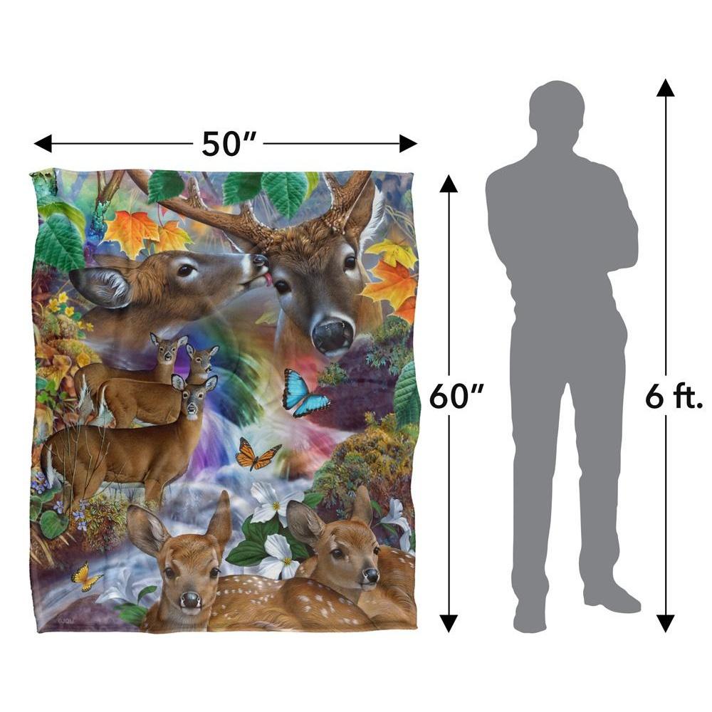 JQ Licensing Jg-Jp Silky Deer Supersoft Blanket