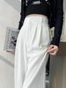 2026 Spring Women's High-Waisted Wide-Leg Suit Pants - New Style, Drapey, Straight-Leg