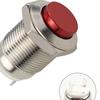 Metal Push Button Switch 12 Mm Self-Locking Reset Start Stop Round High Head Normally Open/Normally Closed