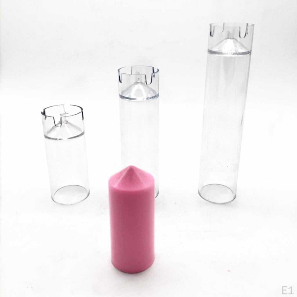 Cylinder Candle Plastic For DIY Soap Making Crafts