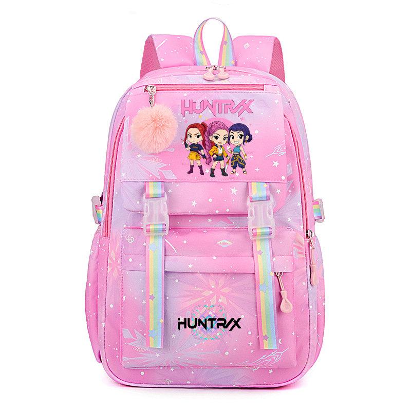 KPop Demon Hunters Backpack for Female College Students High School Girls Middle School Girls Versatile Suitable Daily Outdoor