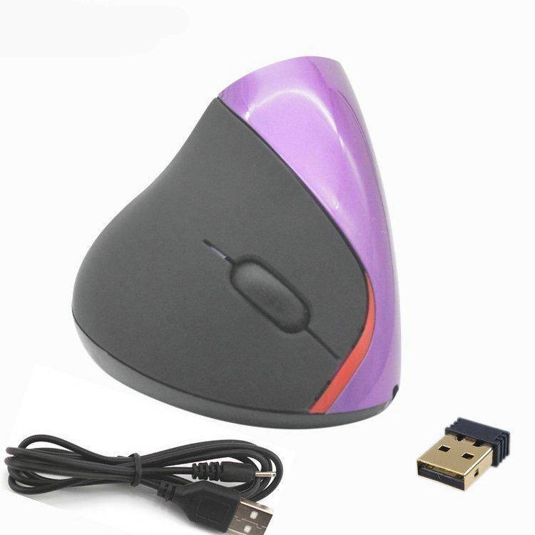 Second-Generation Rechargeable Vertical Wireless Mouse for Gaming and Office Use